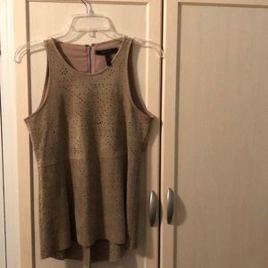 BCBG Suede tank top